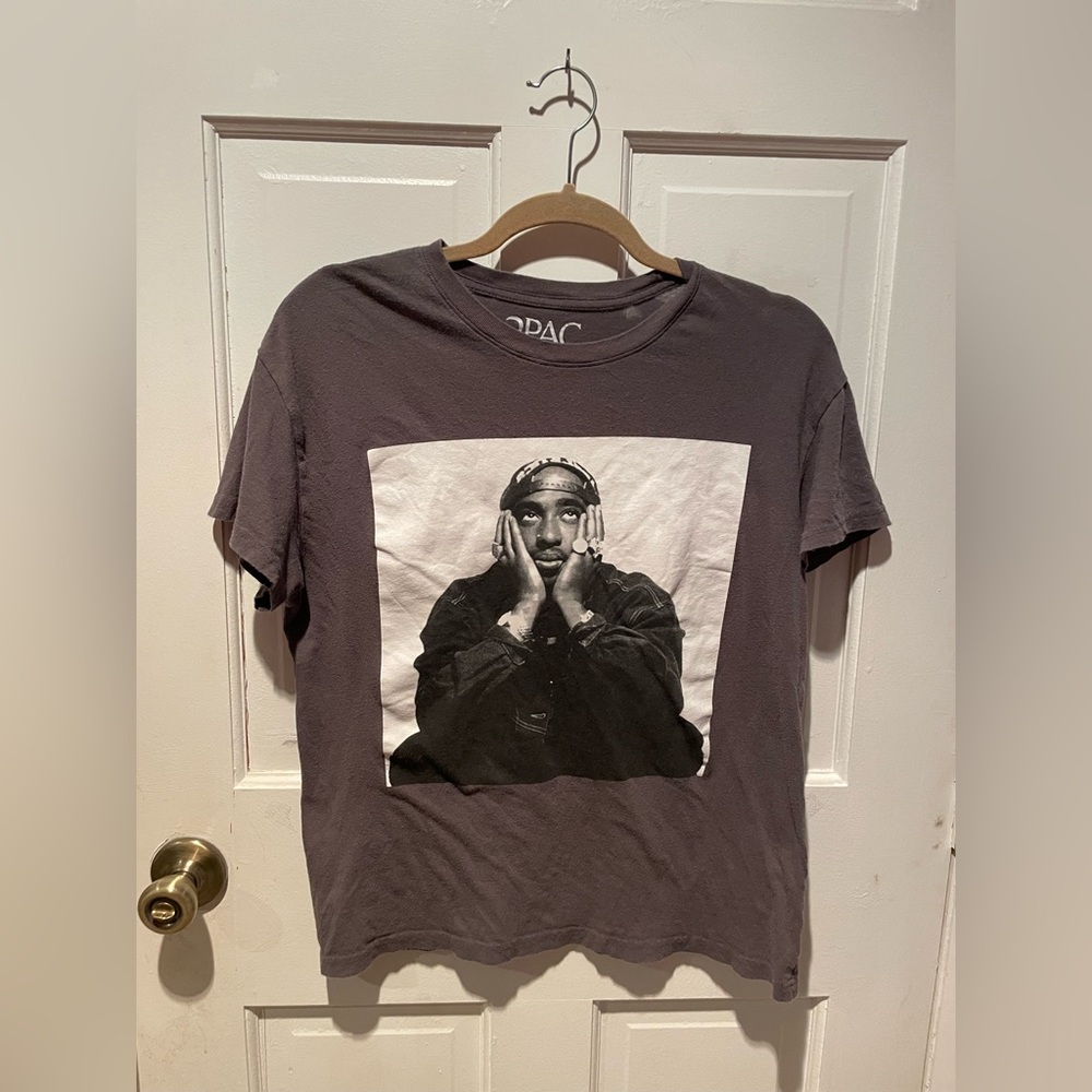 Tupac Shakur Gray Tee